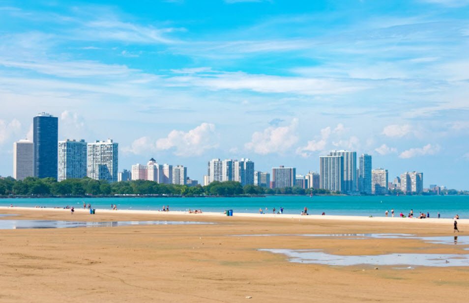 Montrose Beach, Illinois, USA